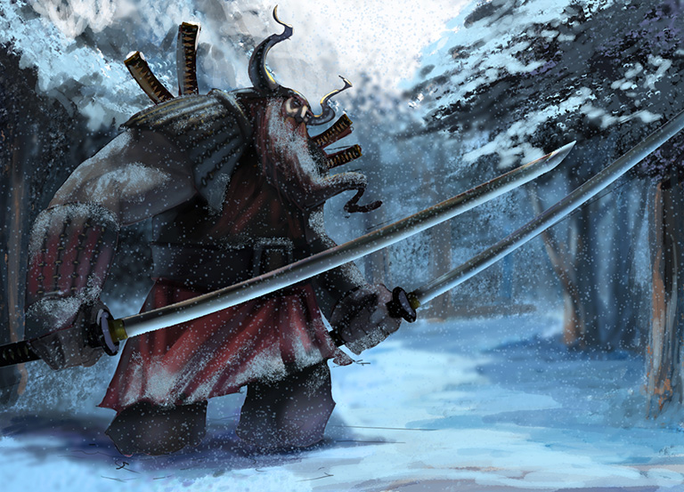 Viking samuray. Concept art
